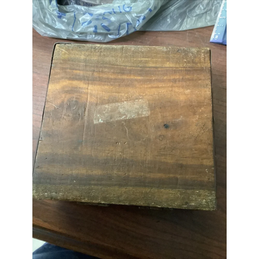 Vintage decorative wooden box Handmade wooden keepsake stars Rustic Cottage